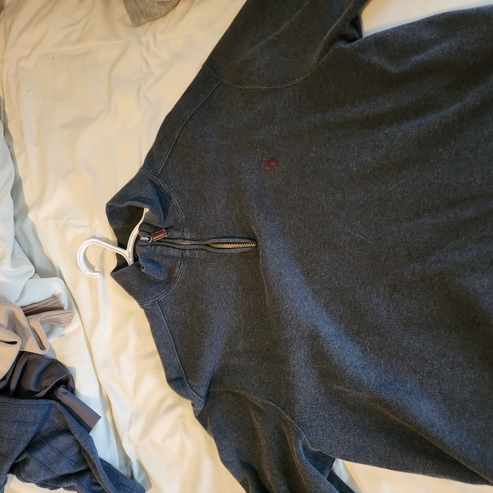 Polo by Ralph Lauren Gray Zip Up Sweater